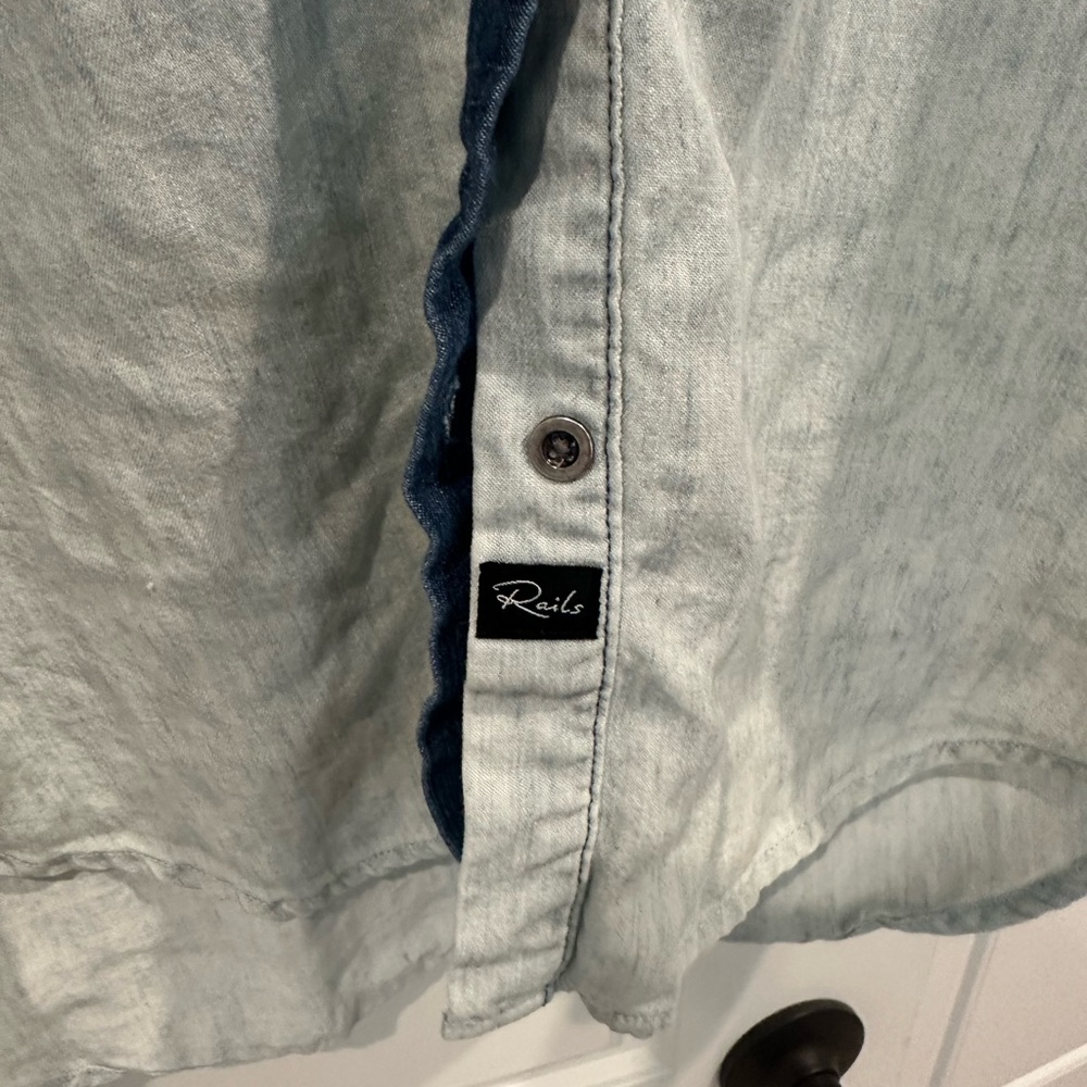 Rails Denim patchwork button down - Picture 6 of 6